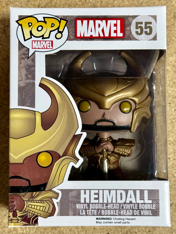 Funko Pop! Marvel Gatekeeper Of Asgard; Heimdall (With Helmet) #55 Thor Vaulted