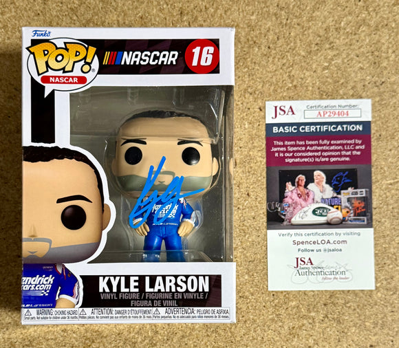 Funko Pop! NASCAR Driver Kyle Larson Hendrick Cars 2022 #16 With JSA COA