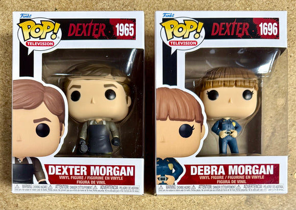 Funko Pop! Television Debra & Dexter Morgan #1696 #1965 Showtime 2025 Set Of 2