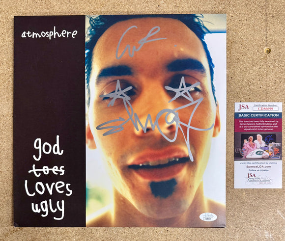 Atmosphere (Slug & Ant) Signed God Loves Ugly (2002) Vinyl With JSA COA