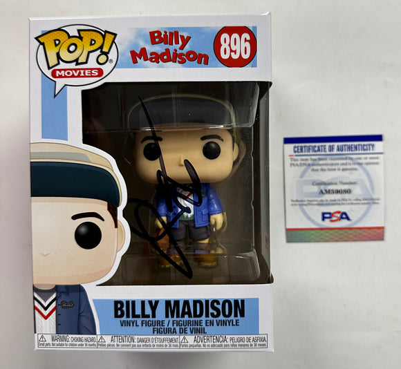 Adam Sandler Signed Billy Madison Funko Pop! #896 Vaulted Exclusive With PSA COA